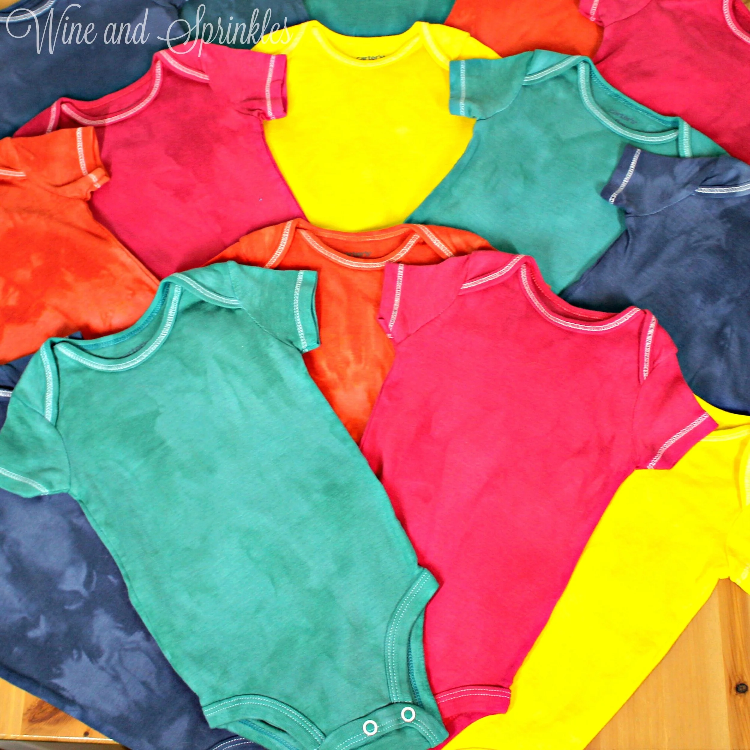 Colored onesies sale